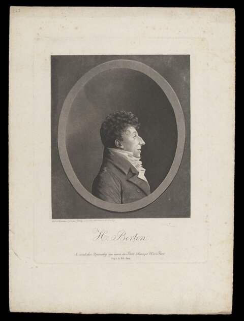 Engraved Portrait of H. Berton