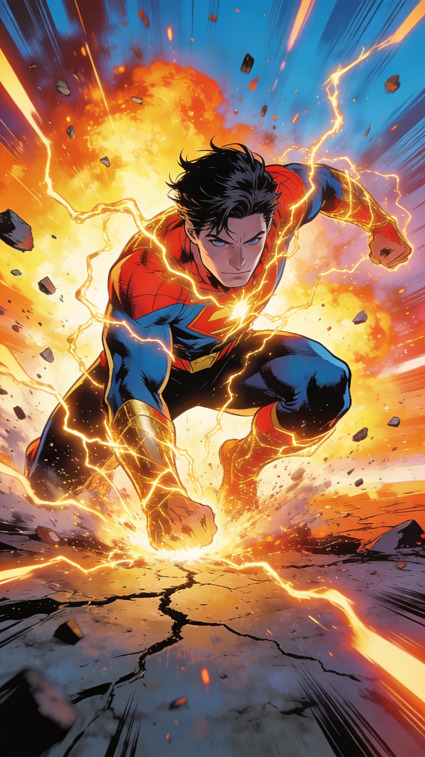 Superman Strikes Ground With Energy