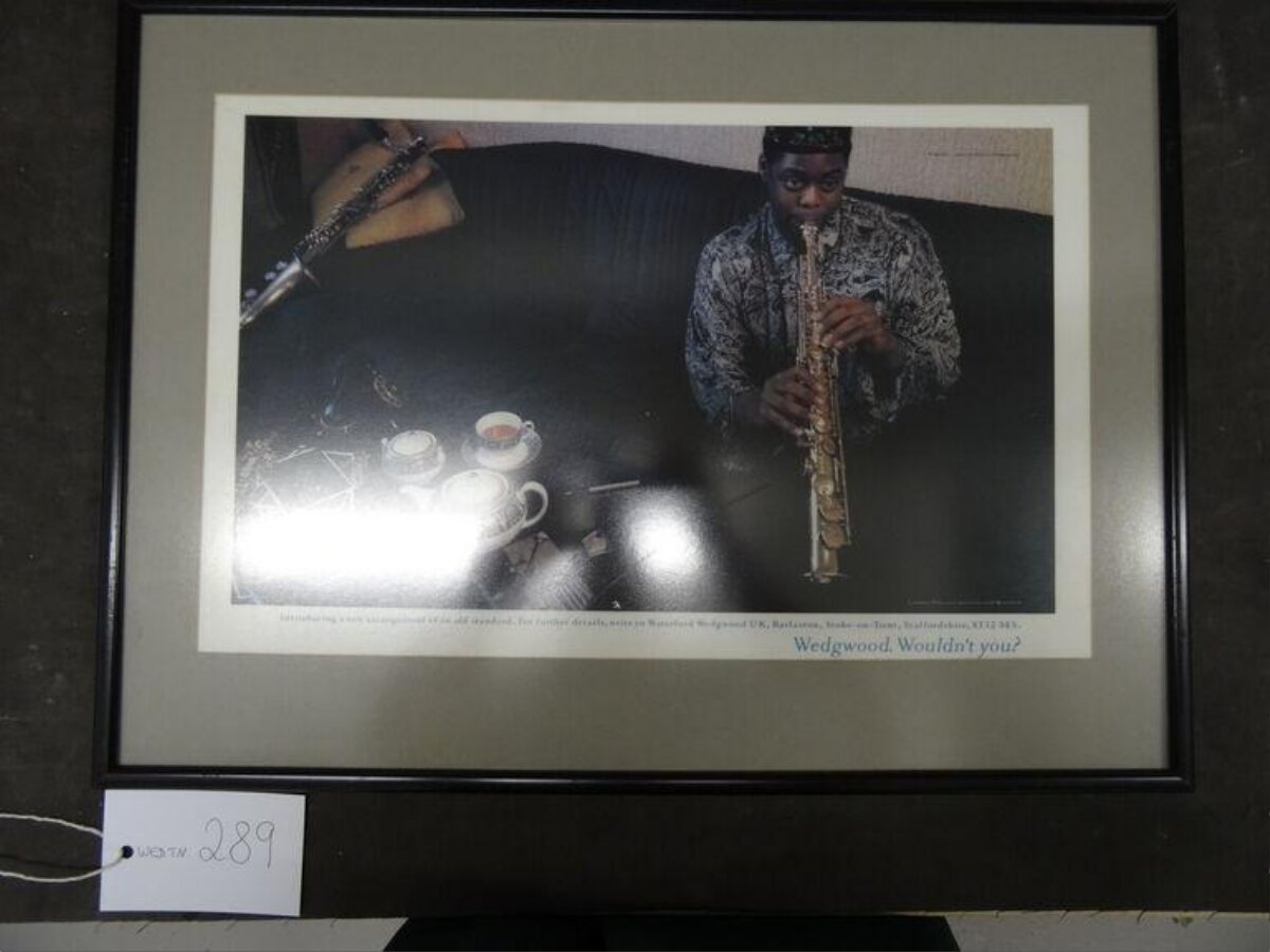 Framed Wedgwood Jazz Advertisement Print
