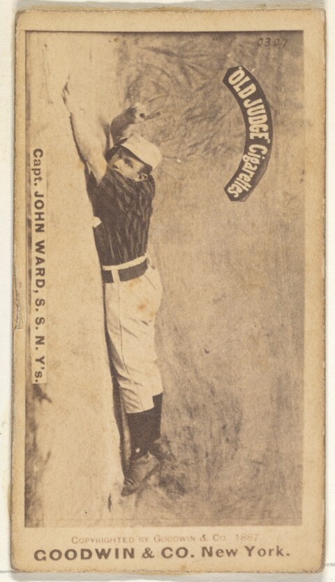 1887 John Ward Baseball Cigarette Card
