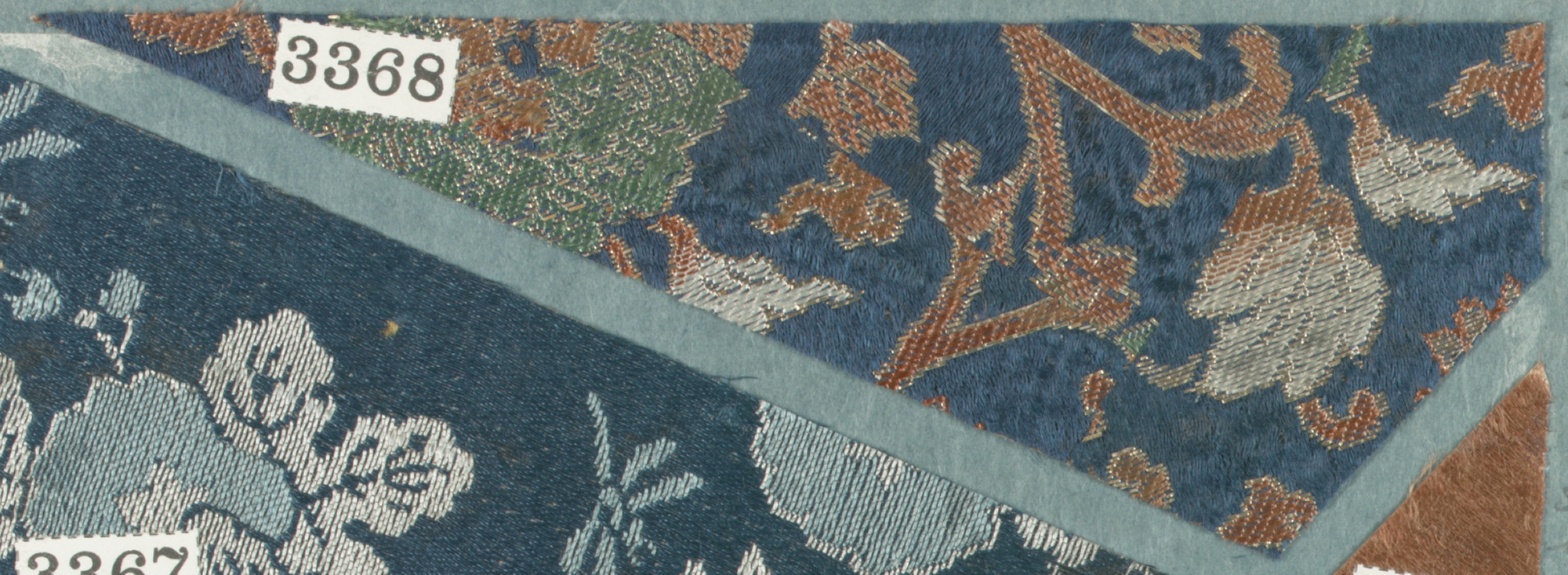 Antique Woven Brocade Fabric Sample