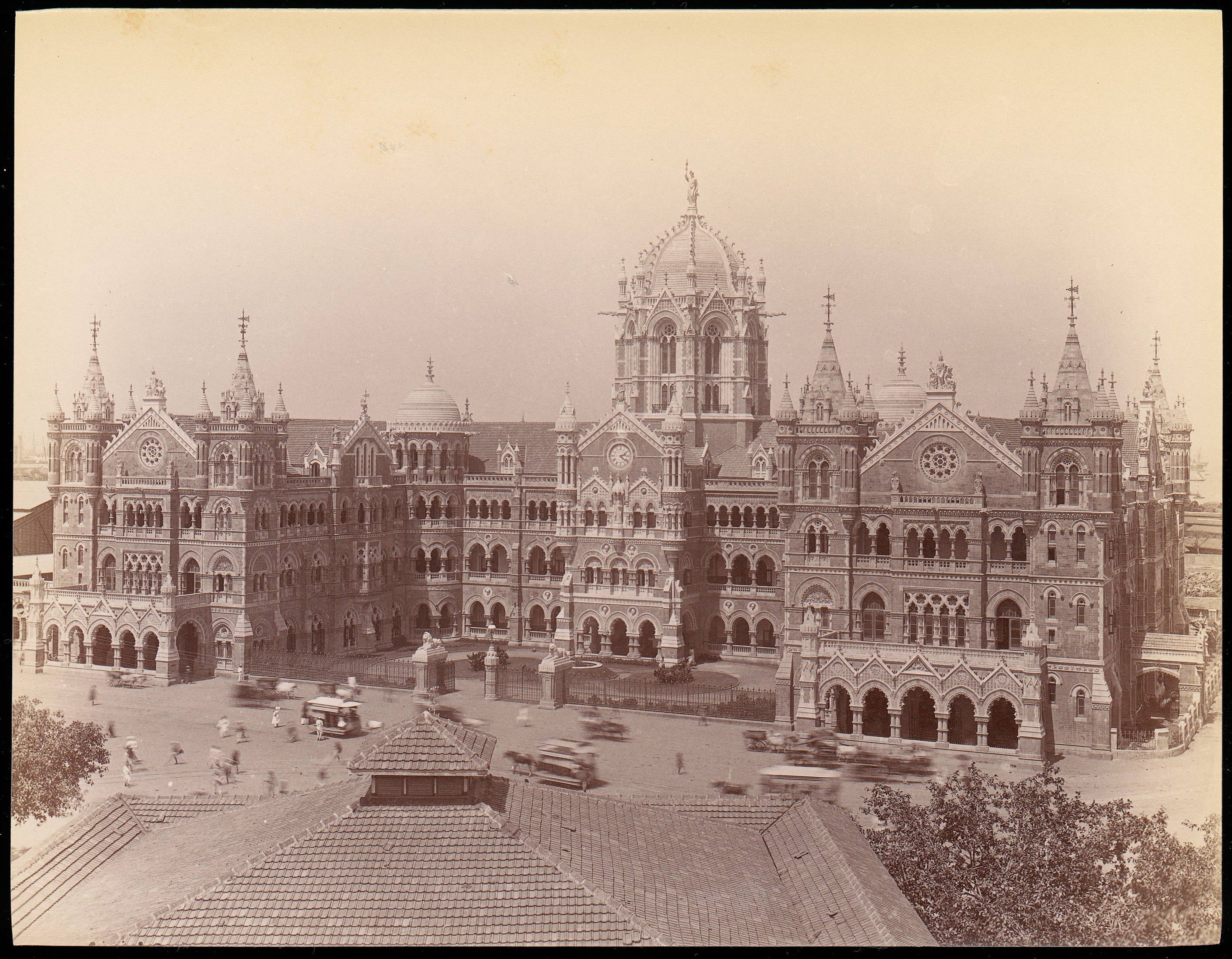 Vintage View of Victoria Terminus Mumbai
