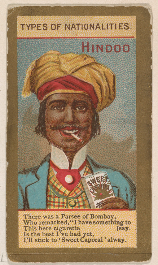 Vintage Hindoo Cigarette Ad Card