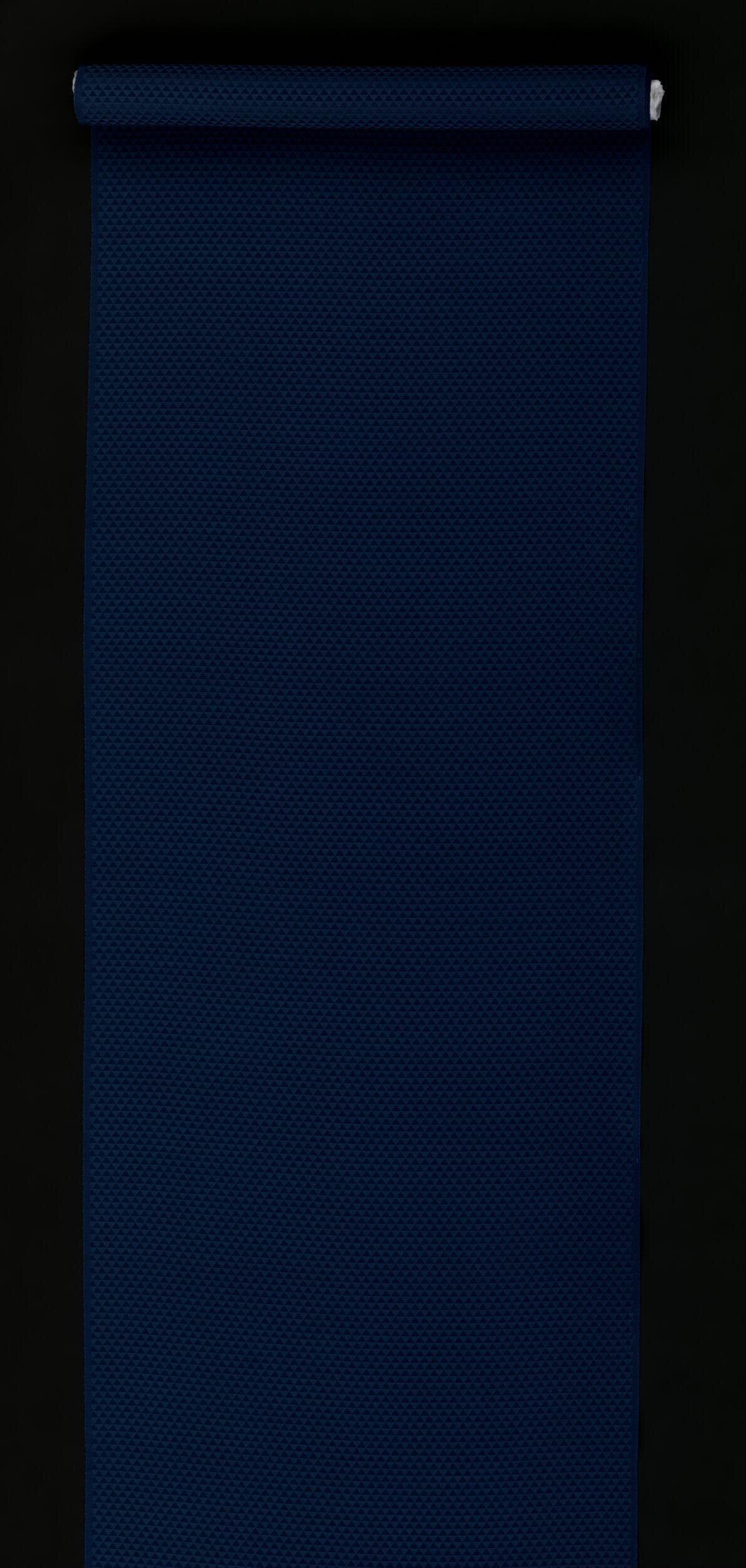 Rolled Dark Blue Yoga Mat