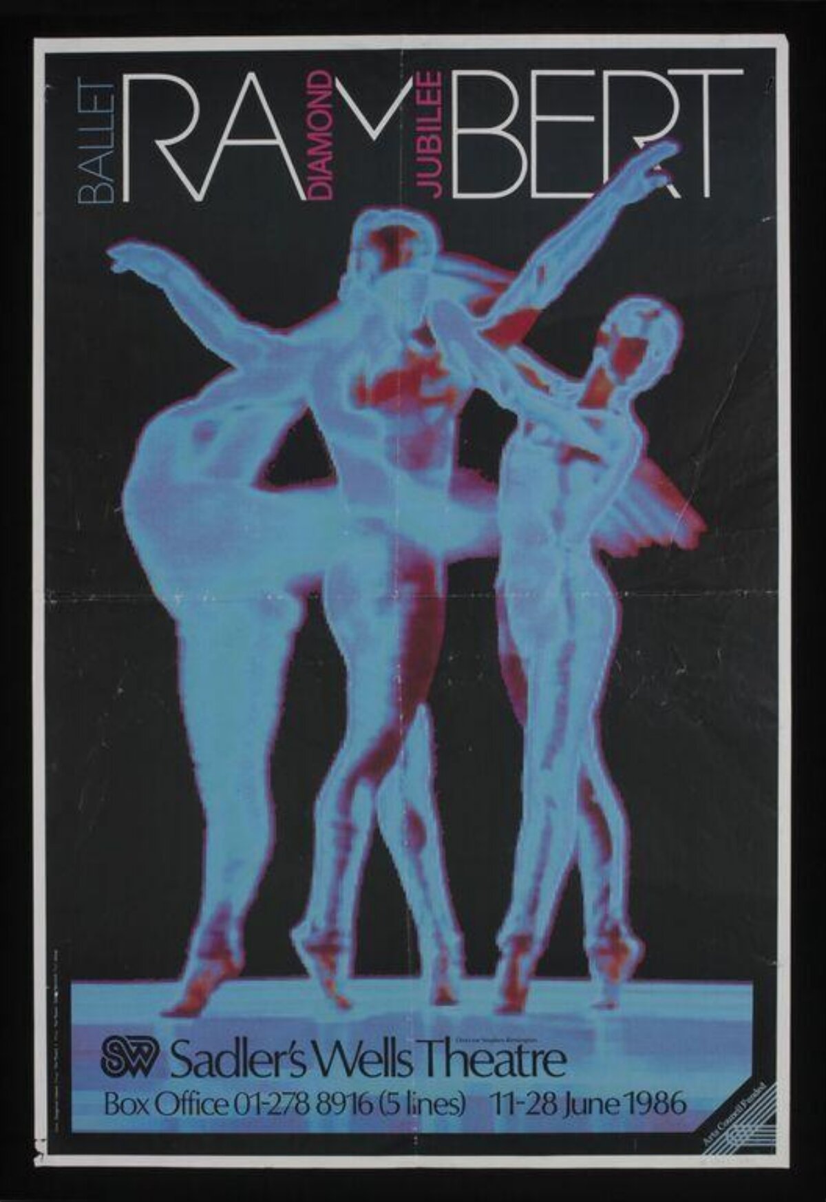 1986 Ballet Rambert Performance Poster