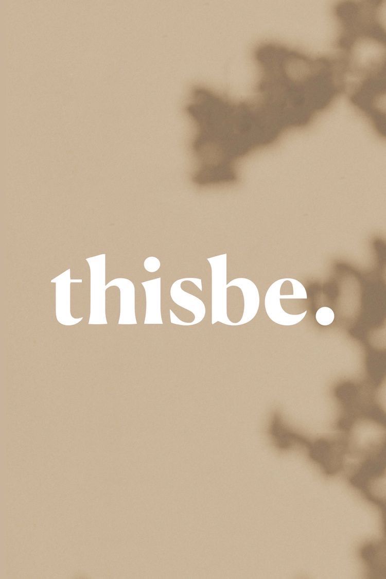 Minimal 'thisbe.' Typography Graphic
