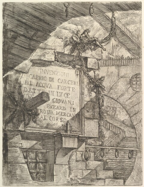 Piranesi's Prison Etching Title Page