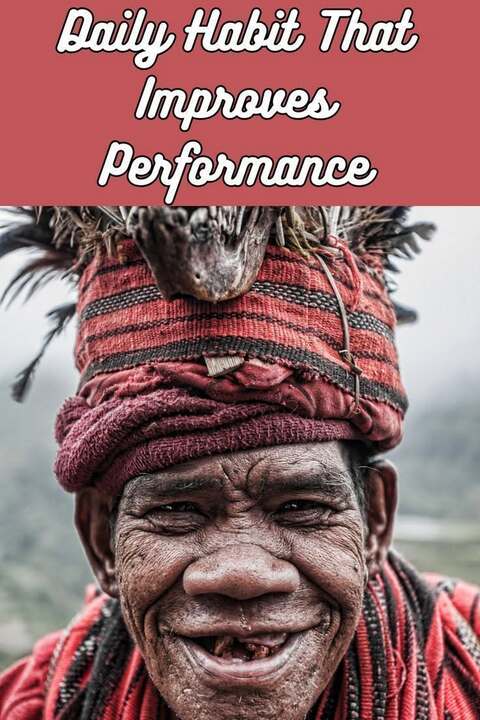 Daily Habit Performance Improvement Graphic