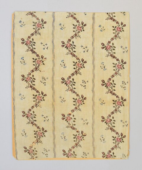 Antique Floral Patterned Textile