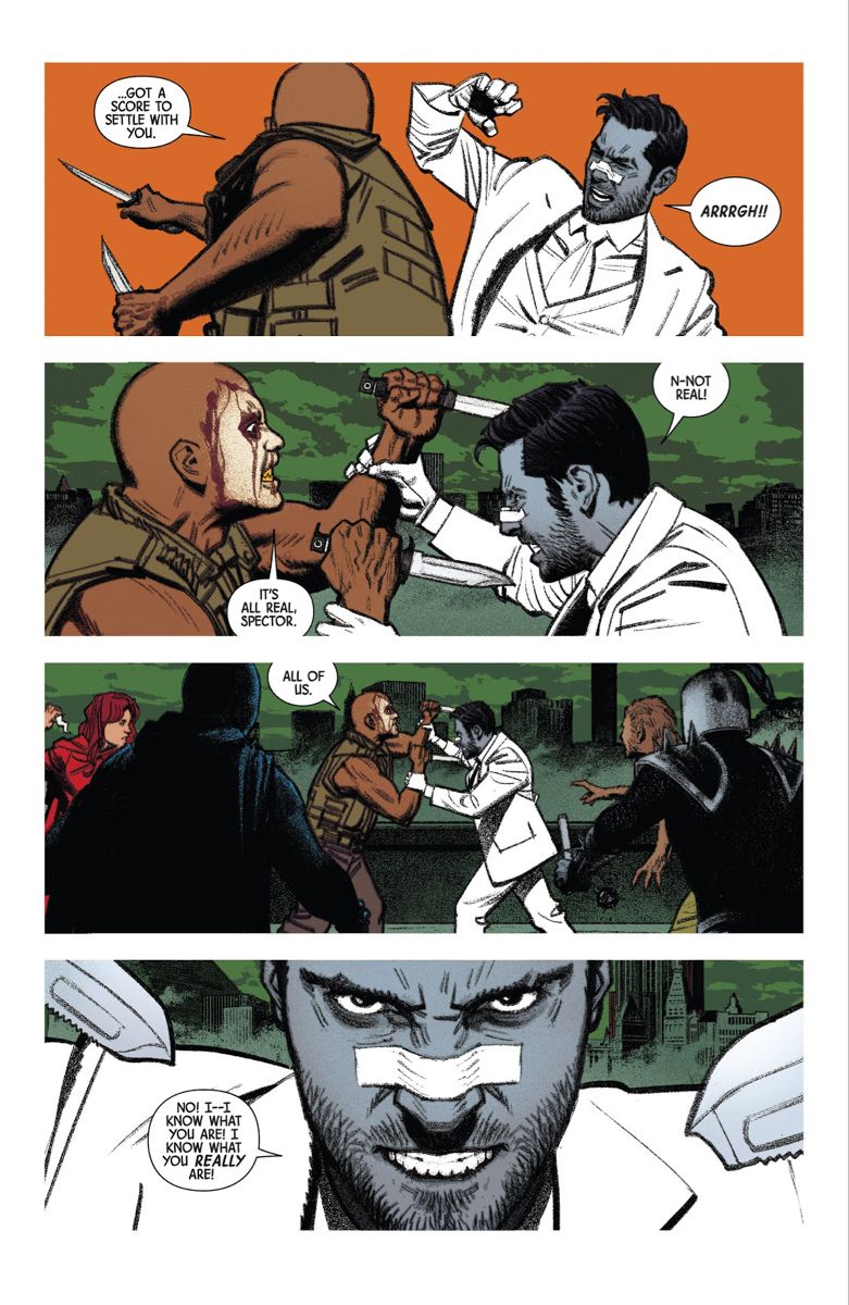 Comic Book Knife Fight Scene