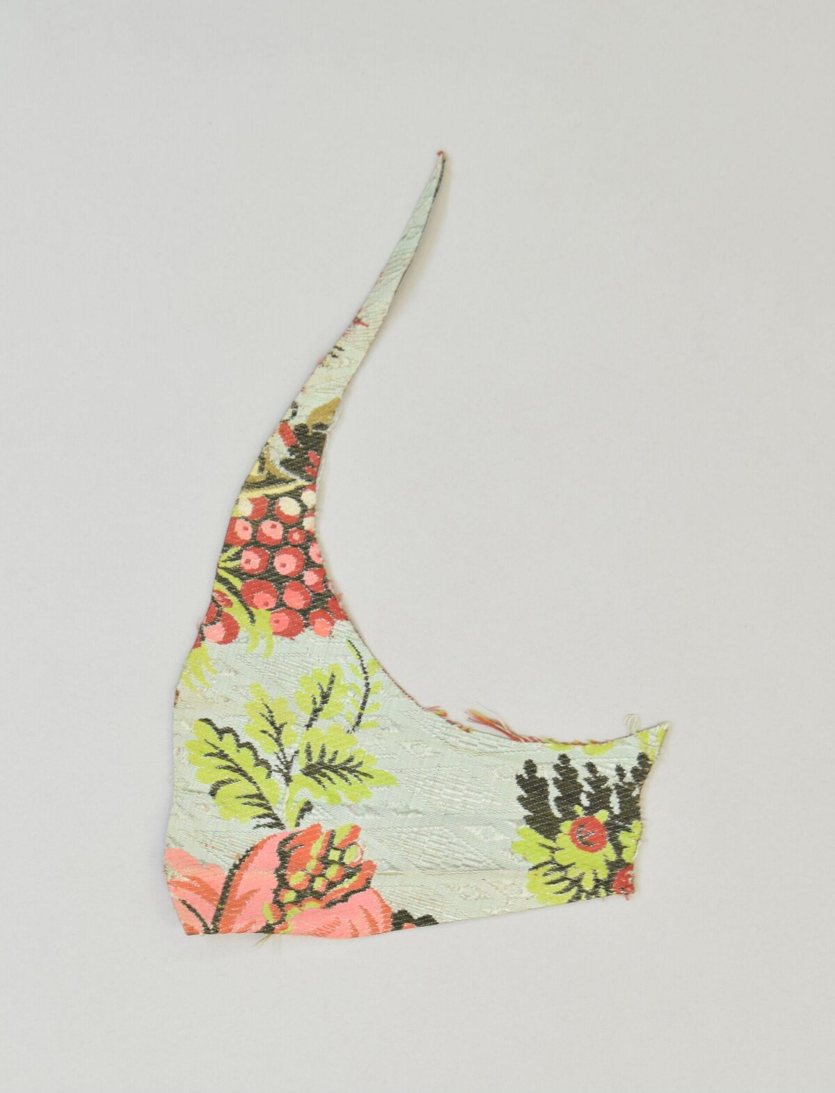 Floral Printed Textile Fragment