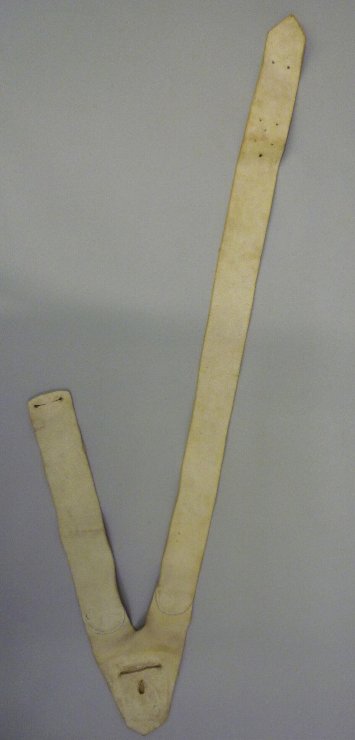 Vintage V-shaped Leather Belt