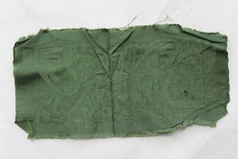 Green Worn Fabric Scrap
