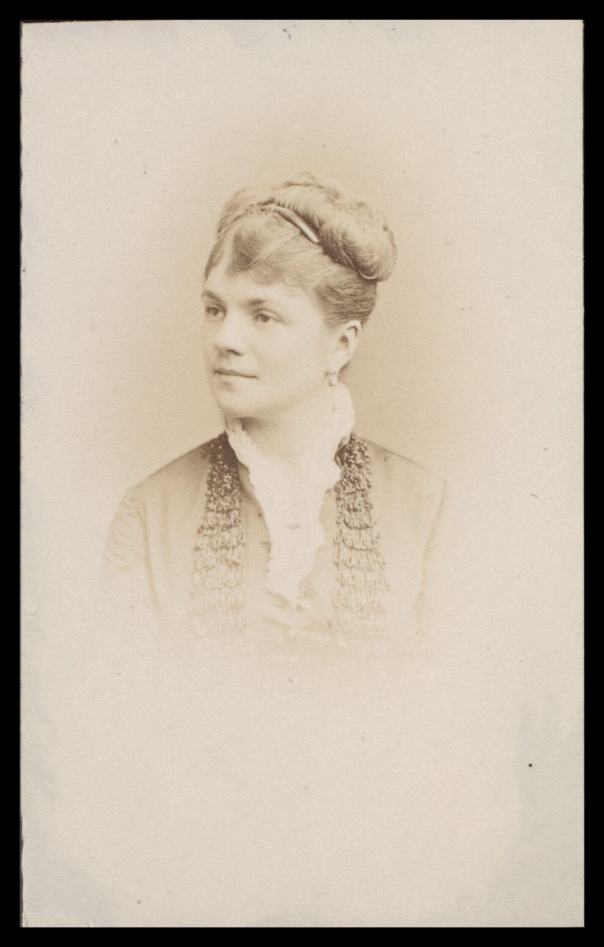 Vintage Bust Portrait of a Victorian Woman