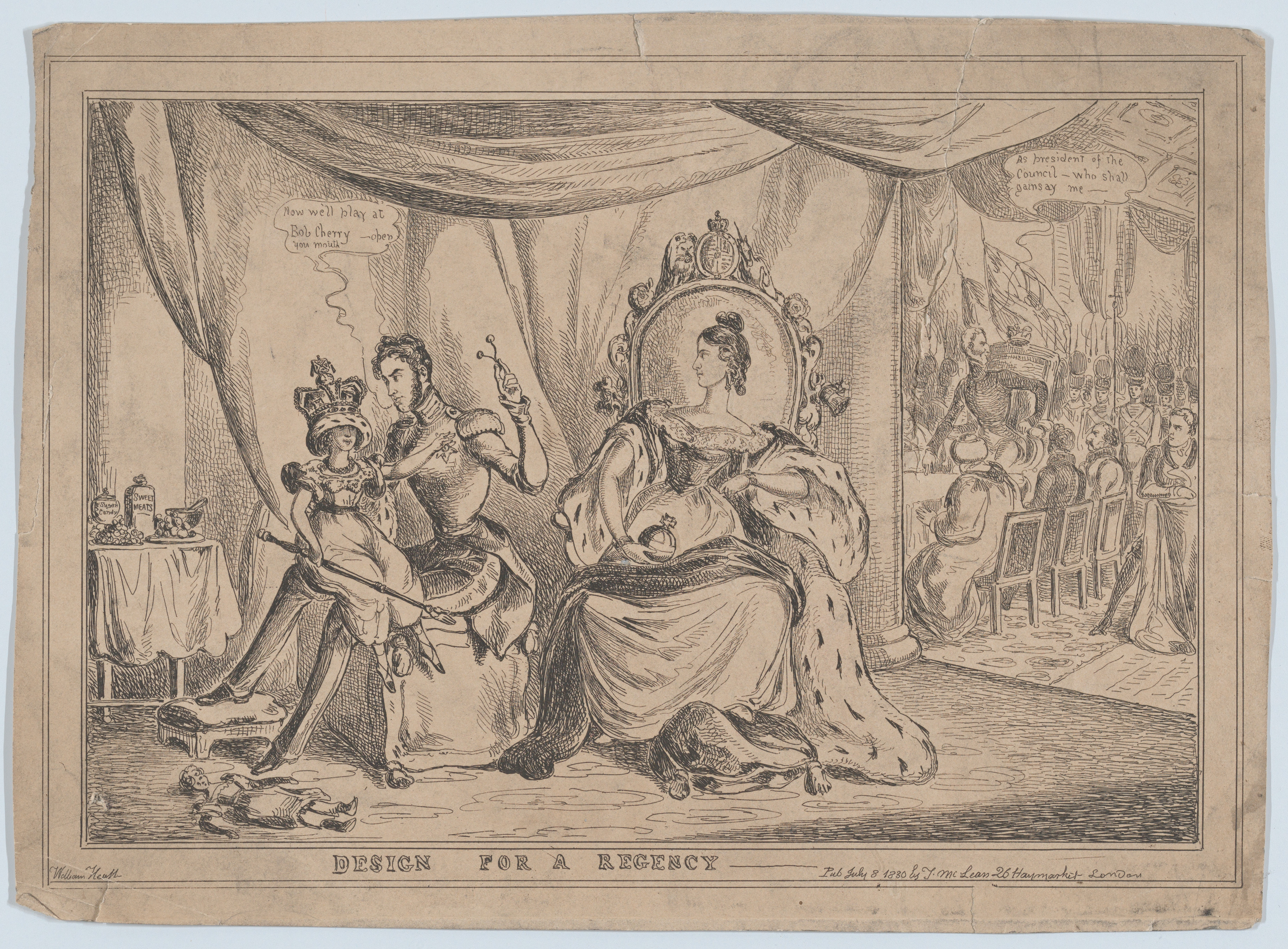 Design for a Regency Political Cartoon