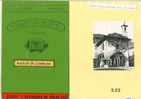 Vintage Commune House Paper Model Kit Cover