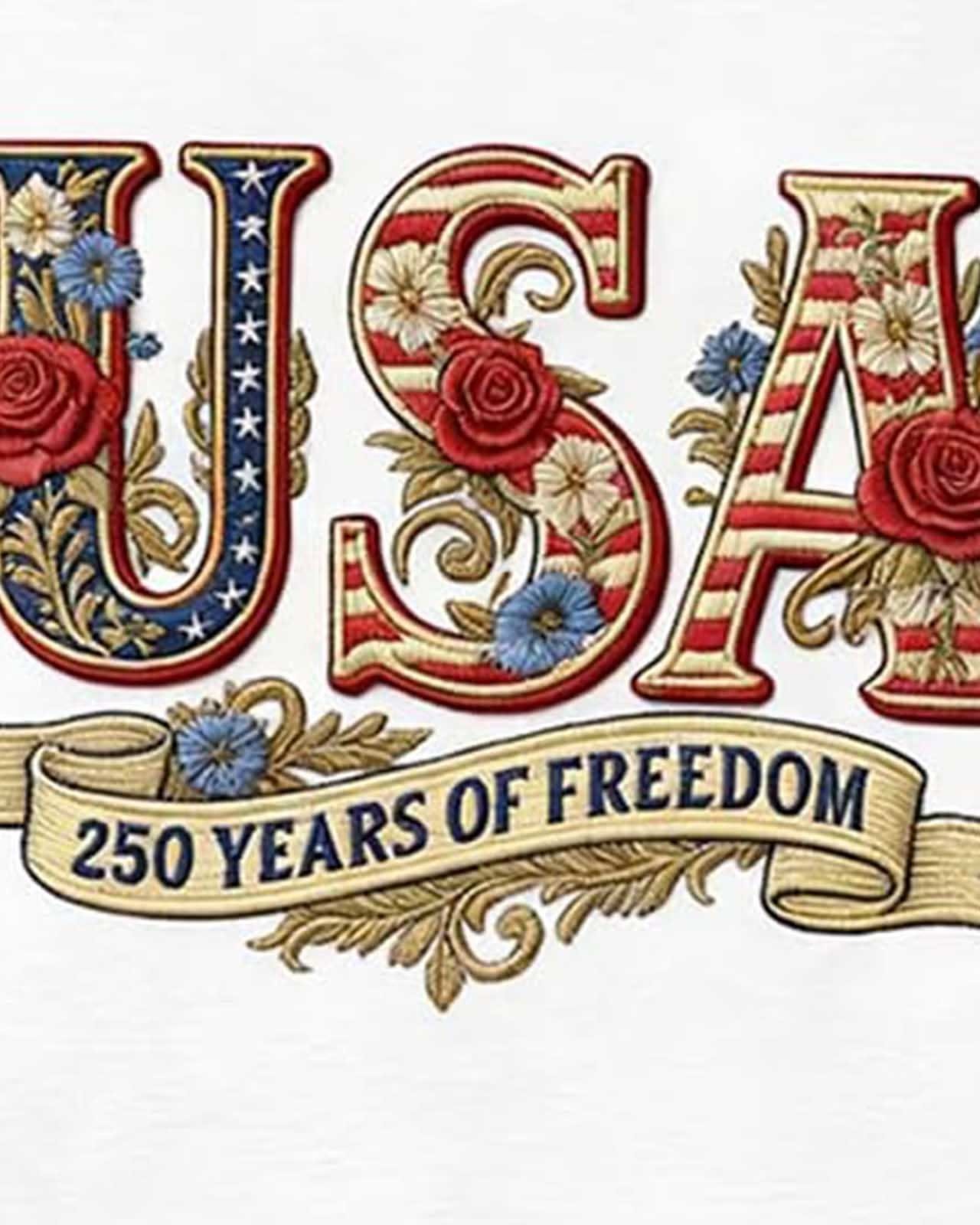 USA 250 Years of Freedom Patriotic Art