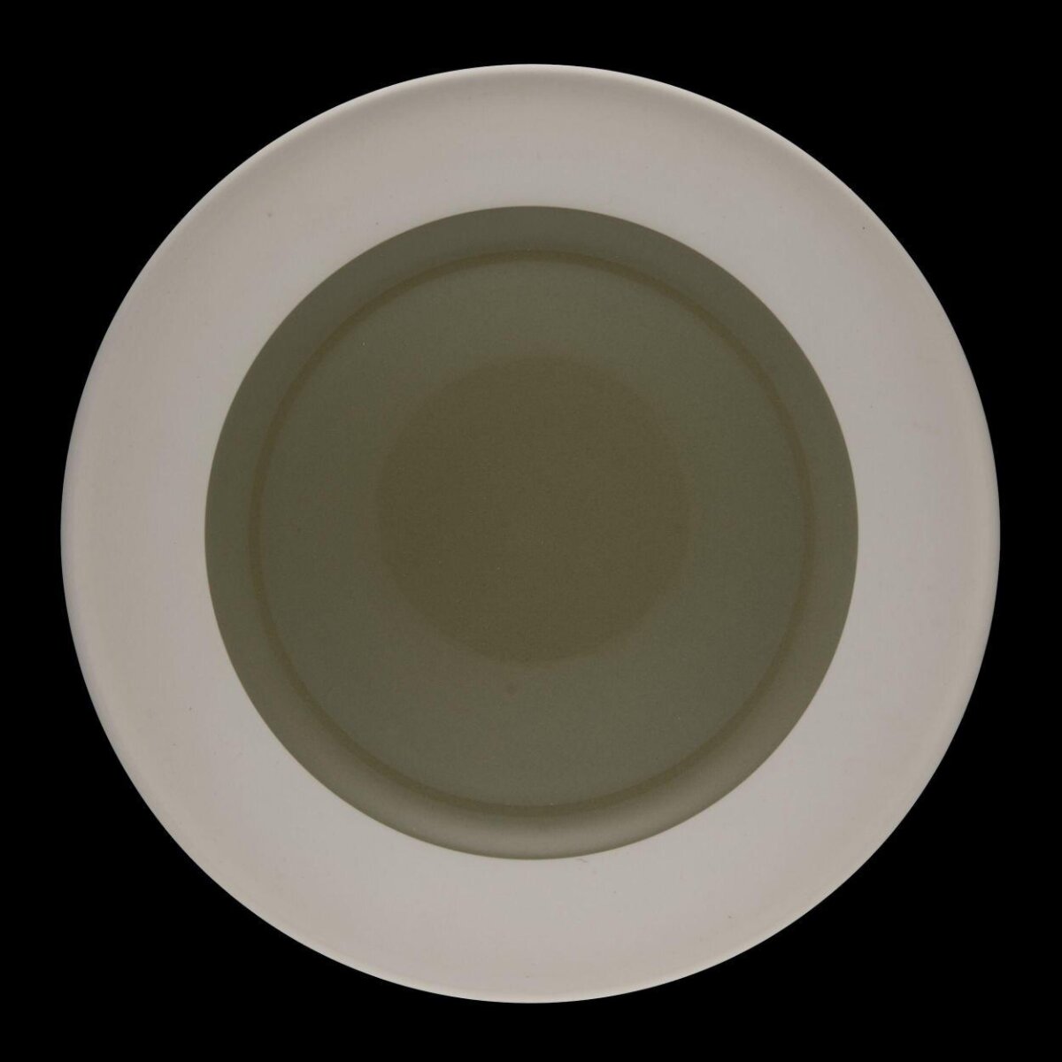 Round Two-tone Ceramic Plate