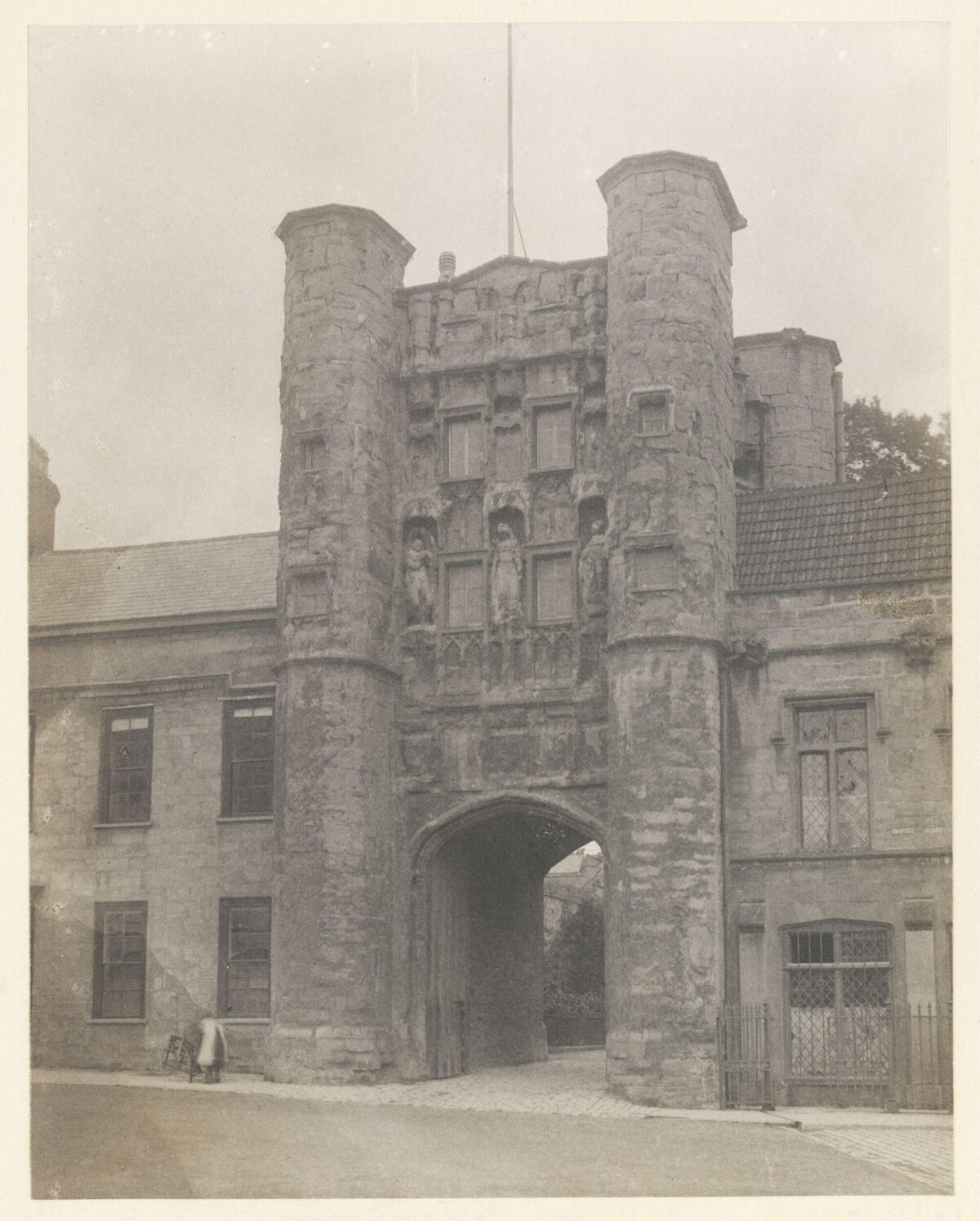 Vintage Photo of Historic Stone Gatehouse