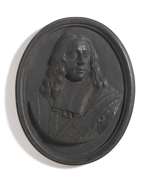 Oval Relief Portrait of a Man