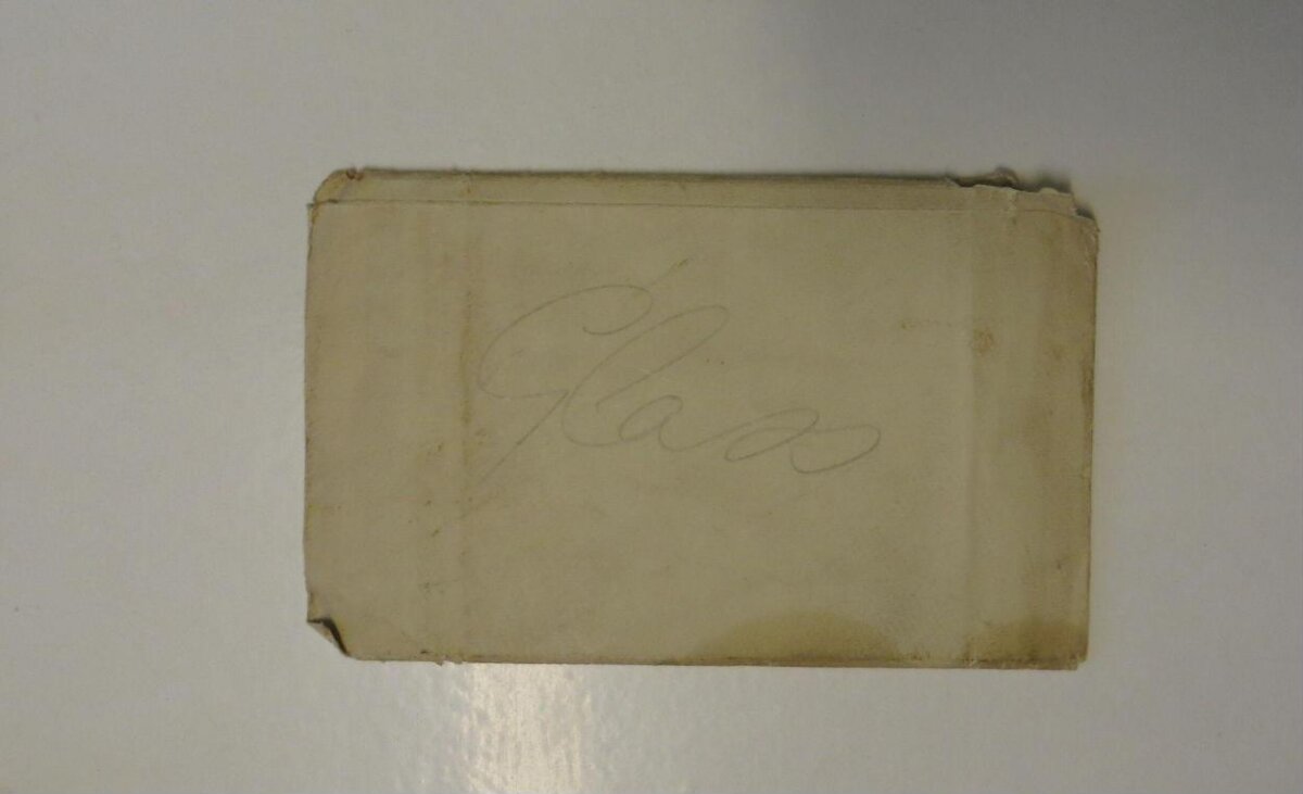 Old Envelope With Faded Handwriting