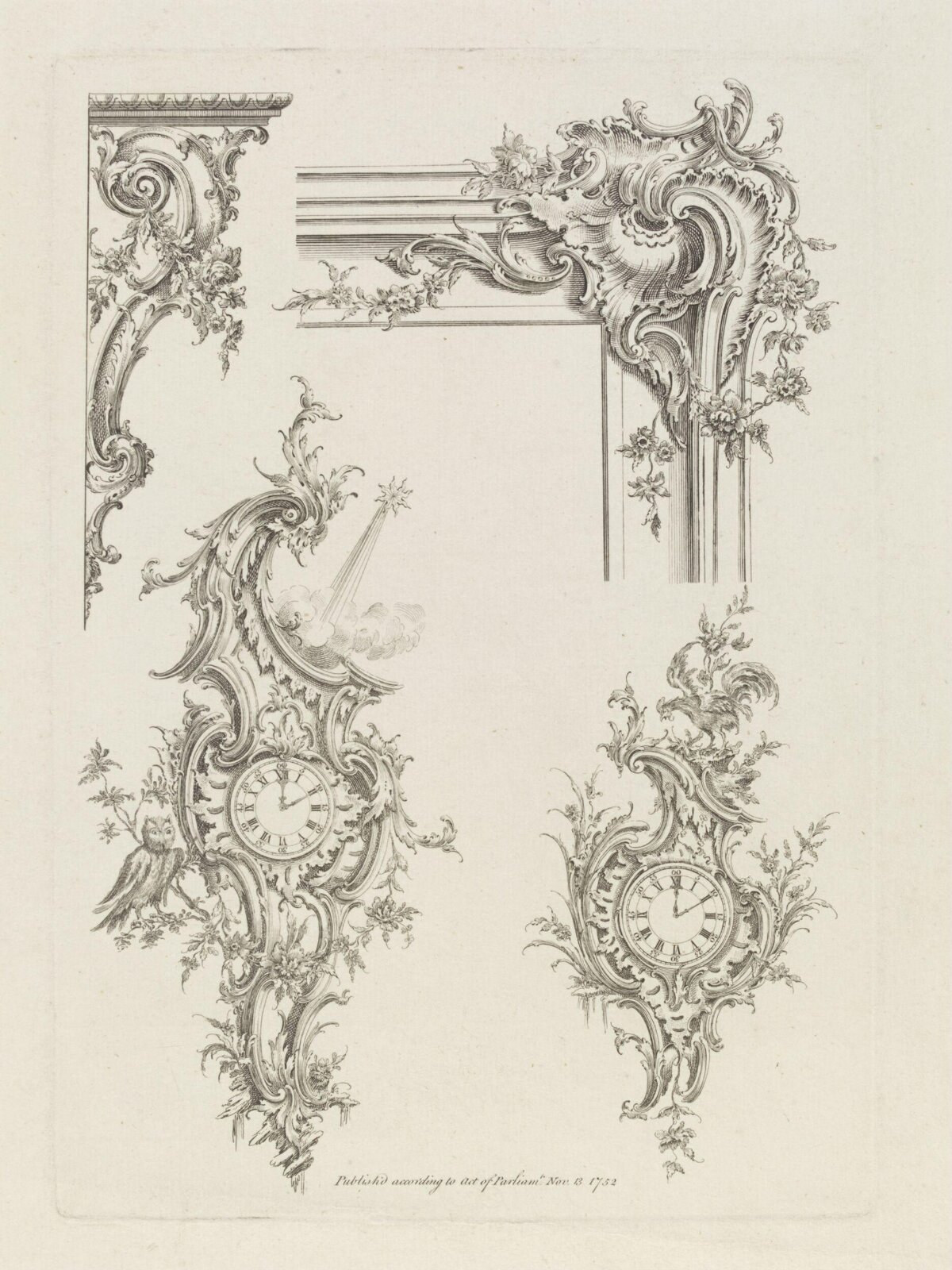 Rococo Ornament Design Engravings