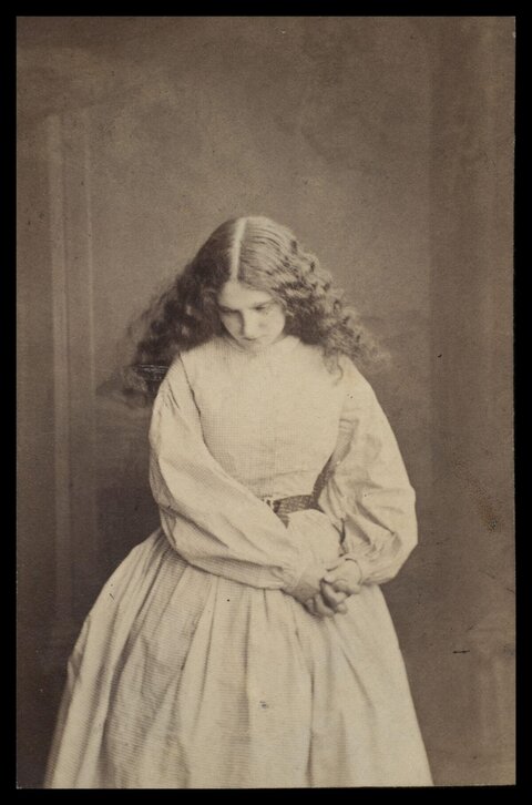 Vintage Portrait of Young Woman