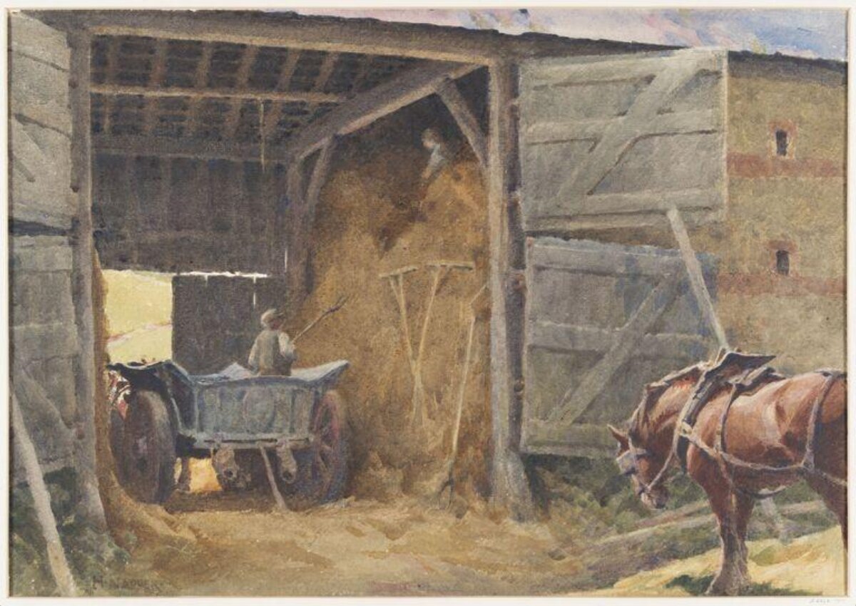 Hay Loading at the Barn