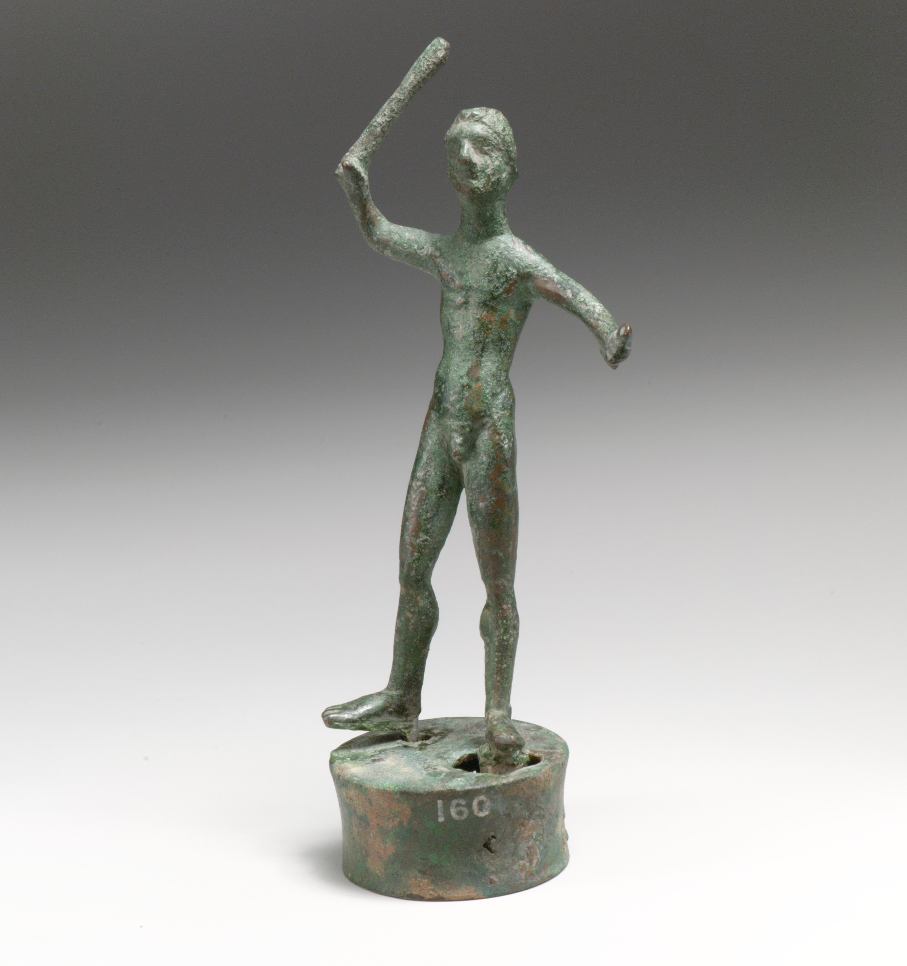 Ancient Bronze Hercules Statuette