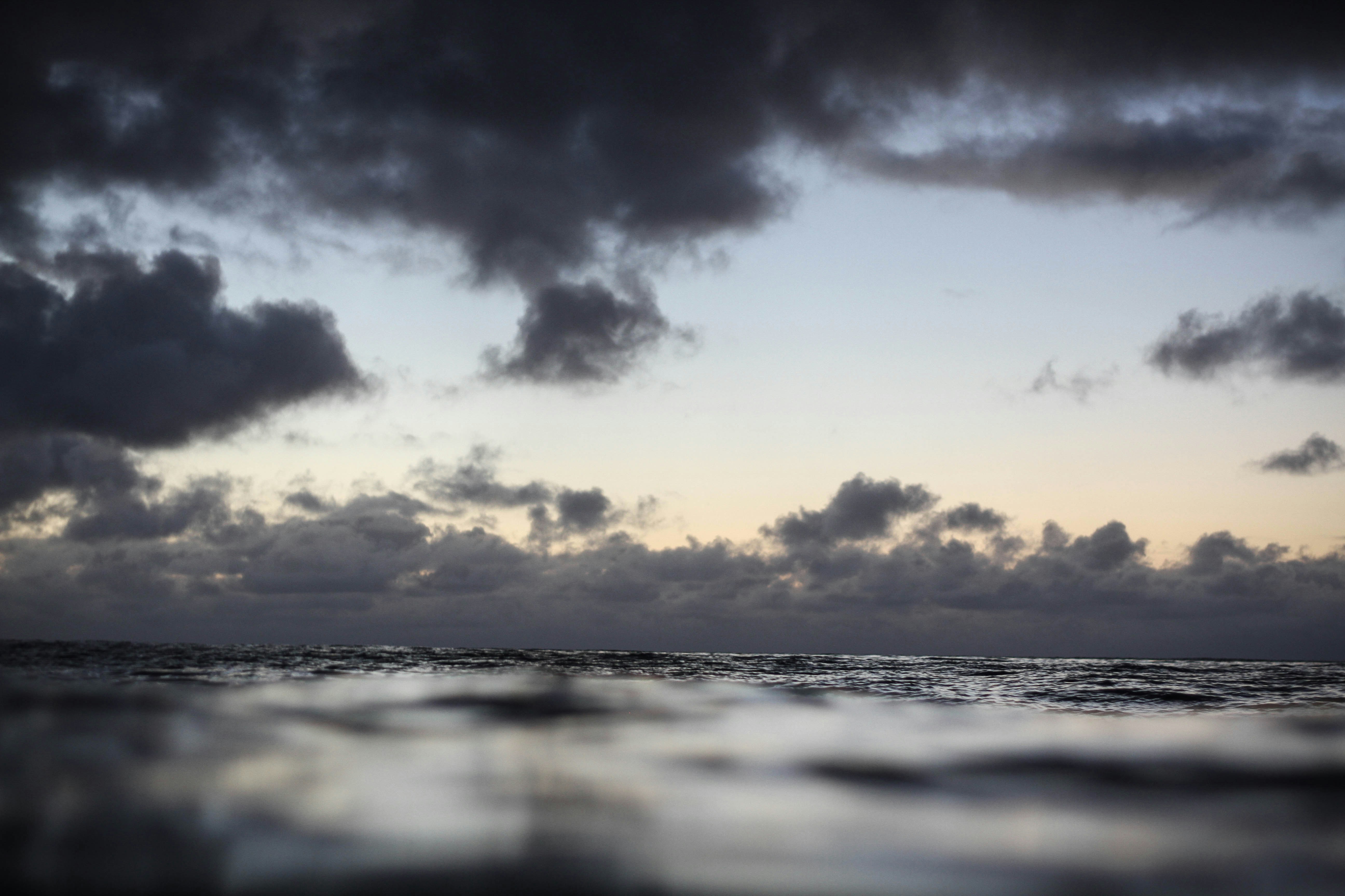 Cloudy Sky Over Ocean