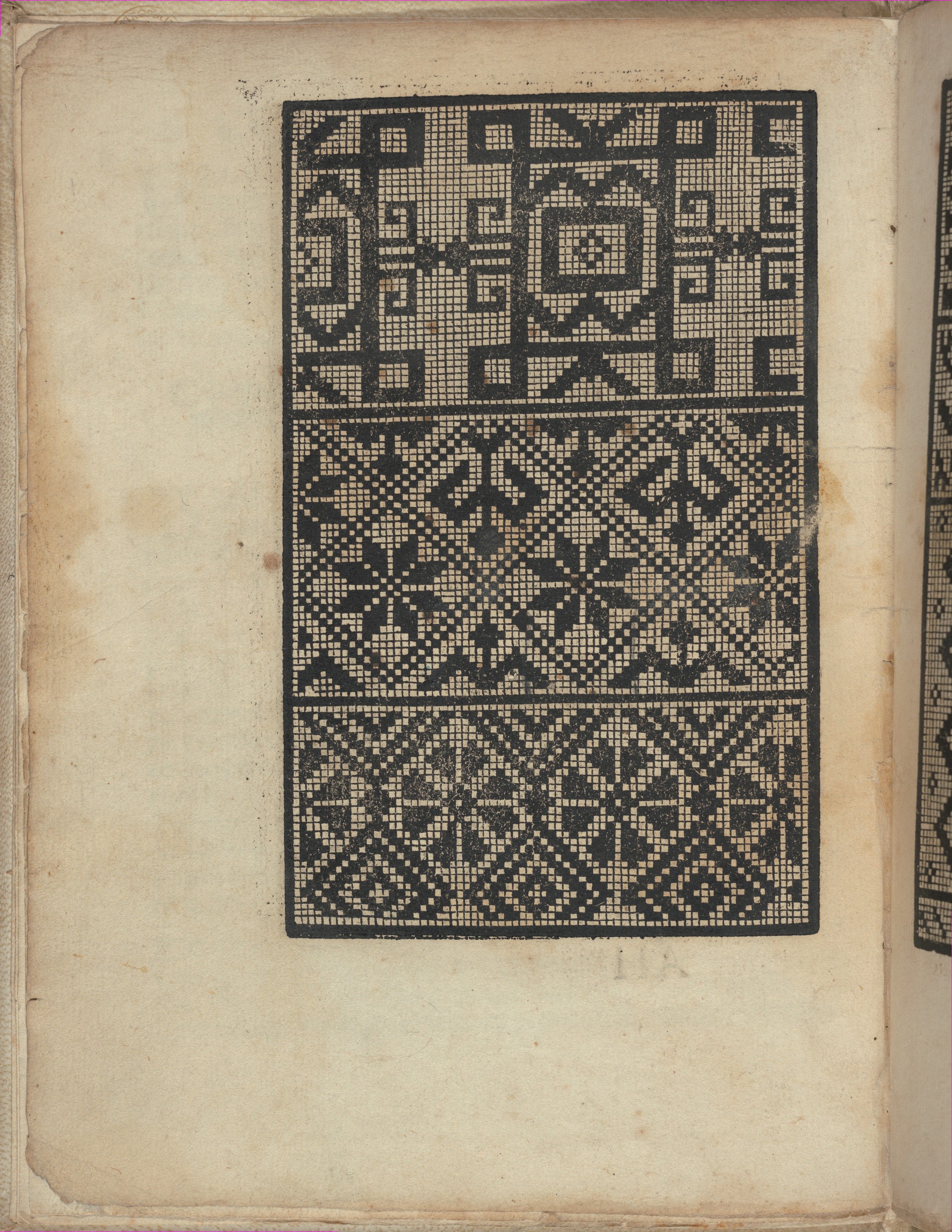 Vintage Geometric Cross-Stitch Pattern