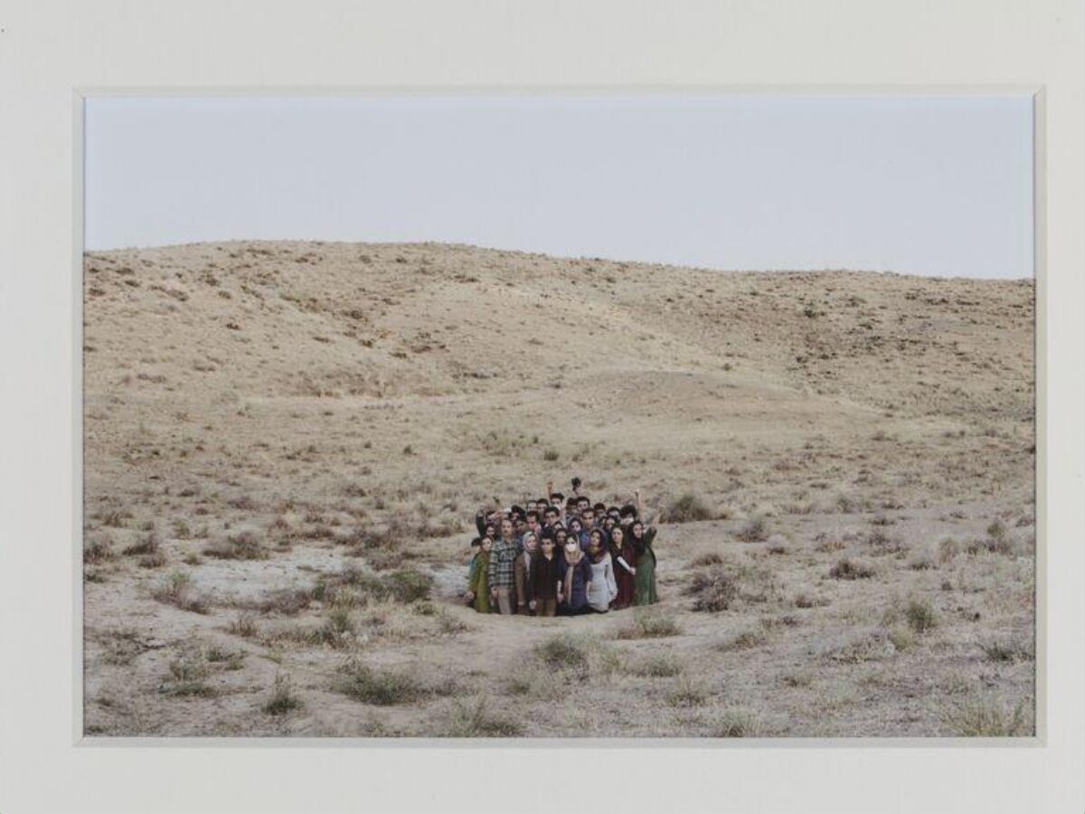 Crowd Gathered in Arid Wilderness