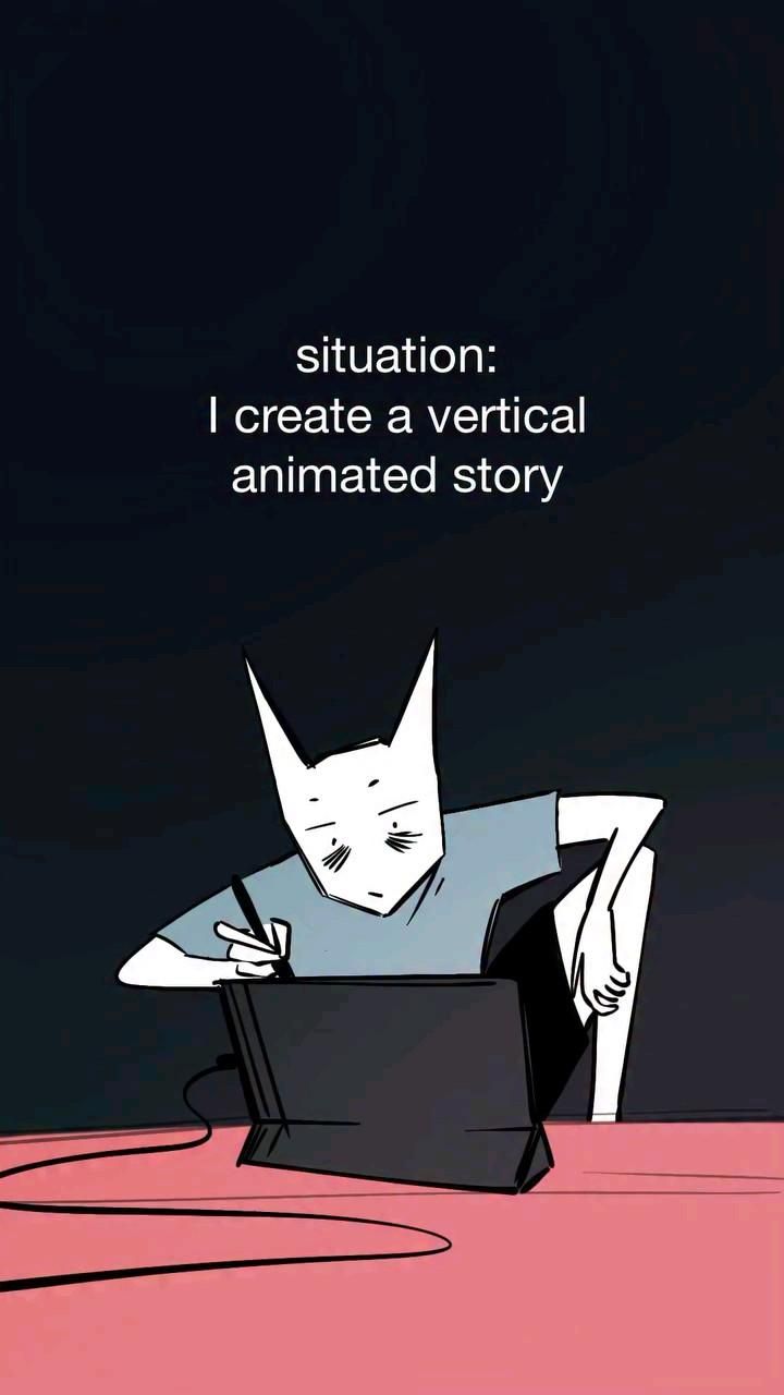Artist Creating Vertical Animated Story