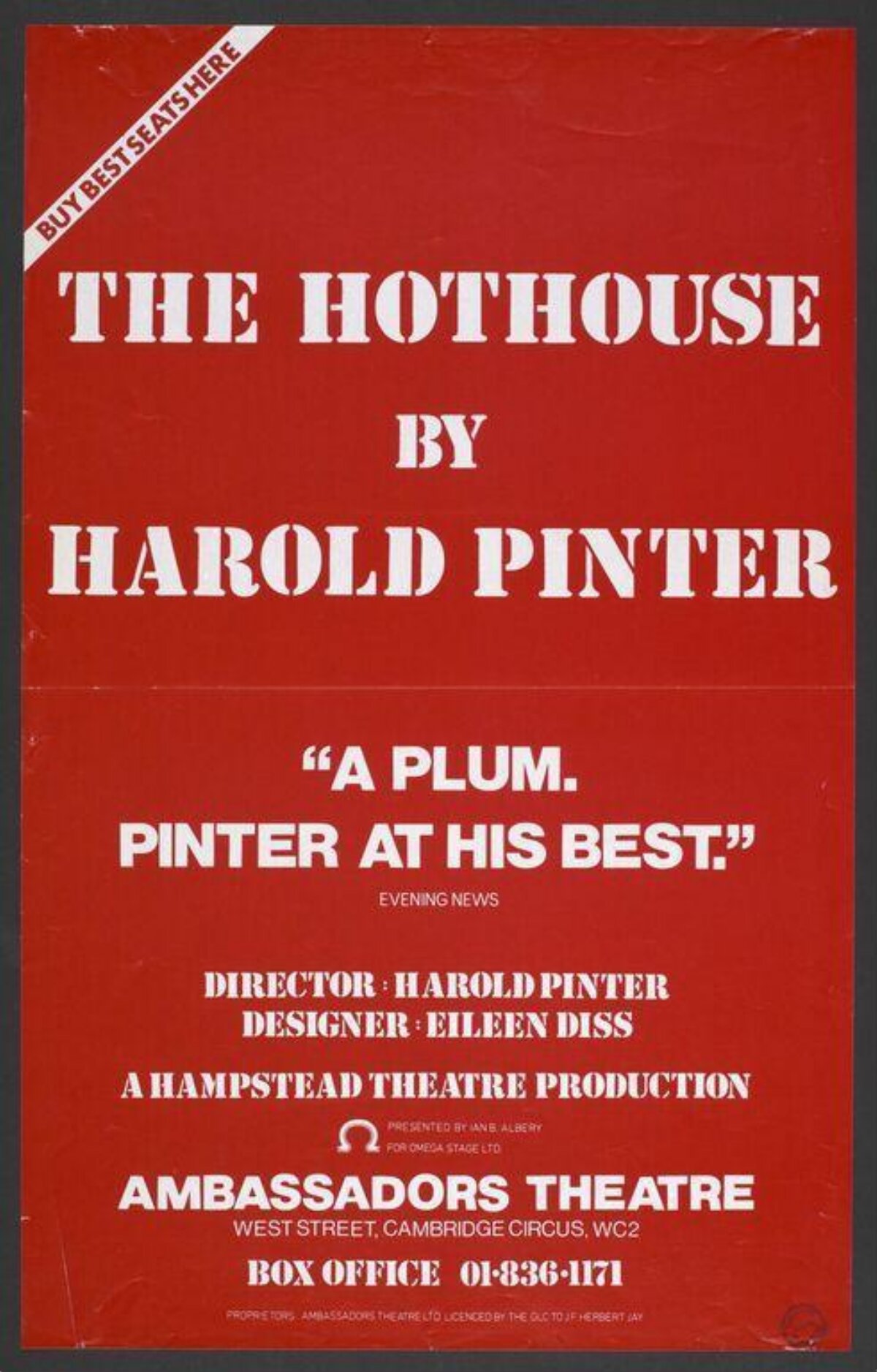 The Hothouse Theatre Poster