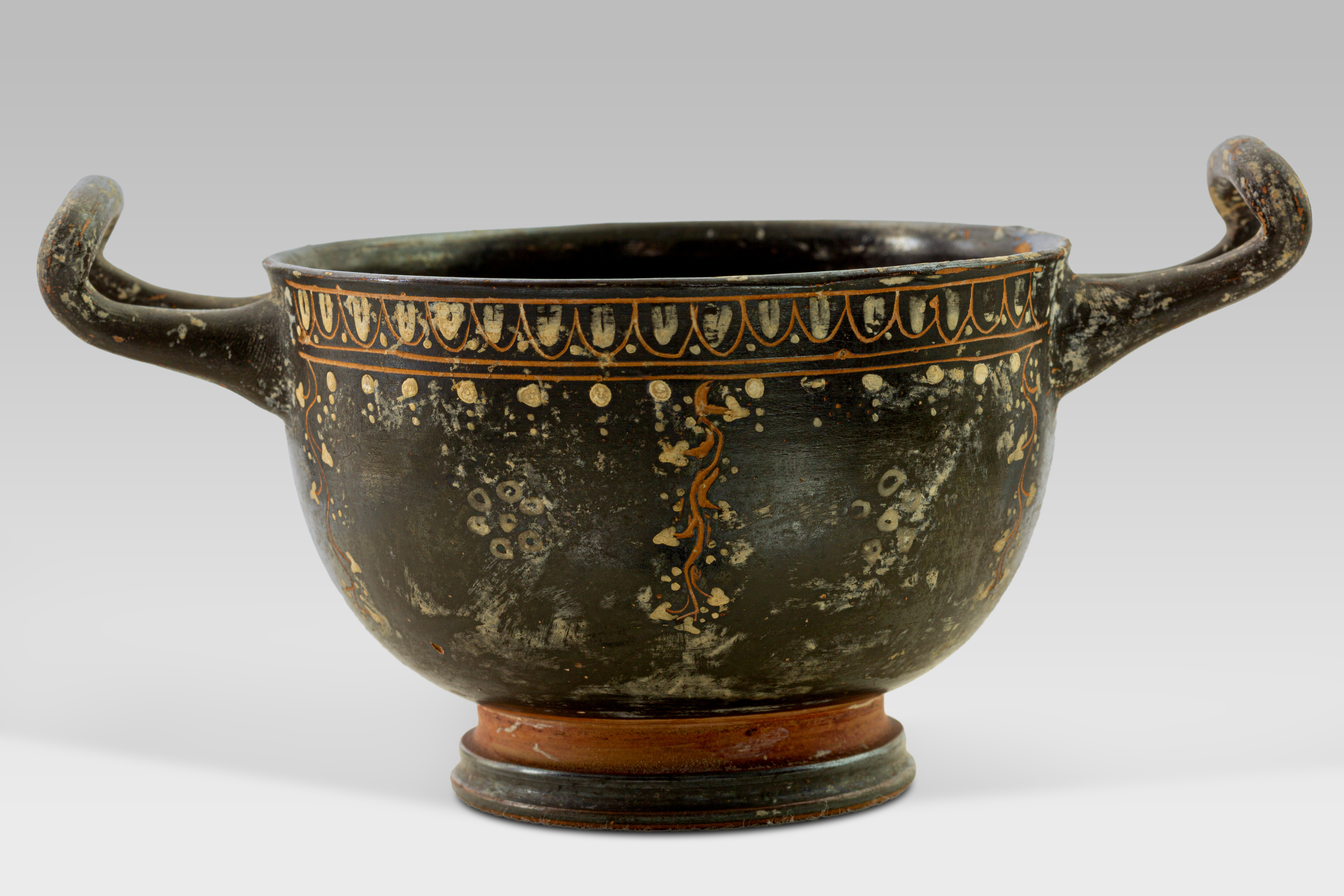 Ancient Black Glazed Pottery Cup