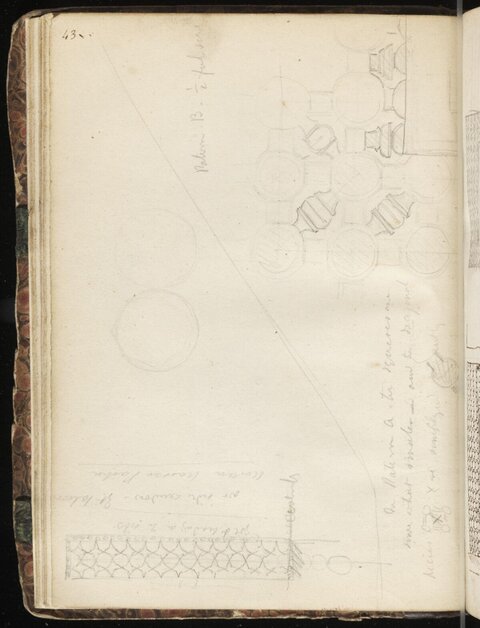 Architectural Sketch Notebook Page