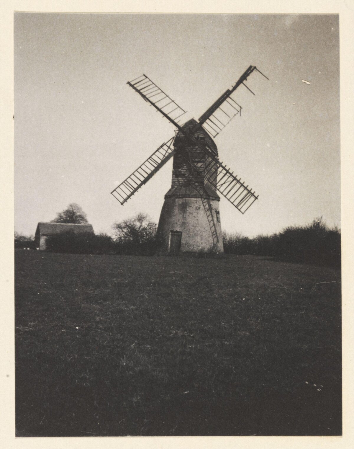 Vintage Windmill on Grassy Hill