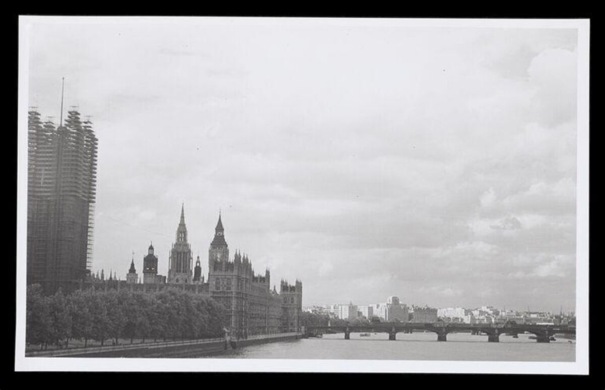 Vintage London Thames Riverside View
