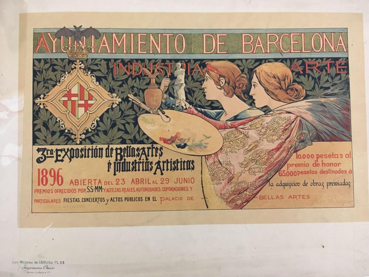 1896 Barcelona Art Expo Poster
