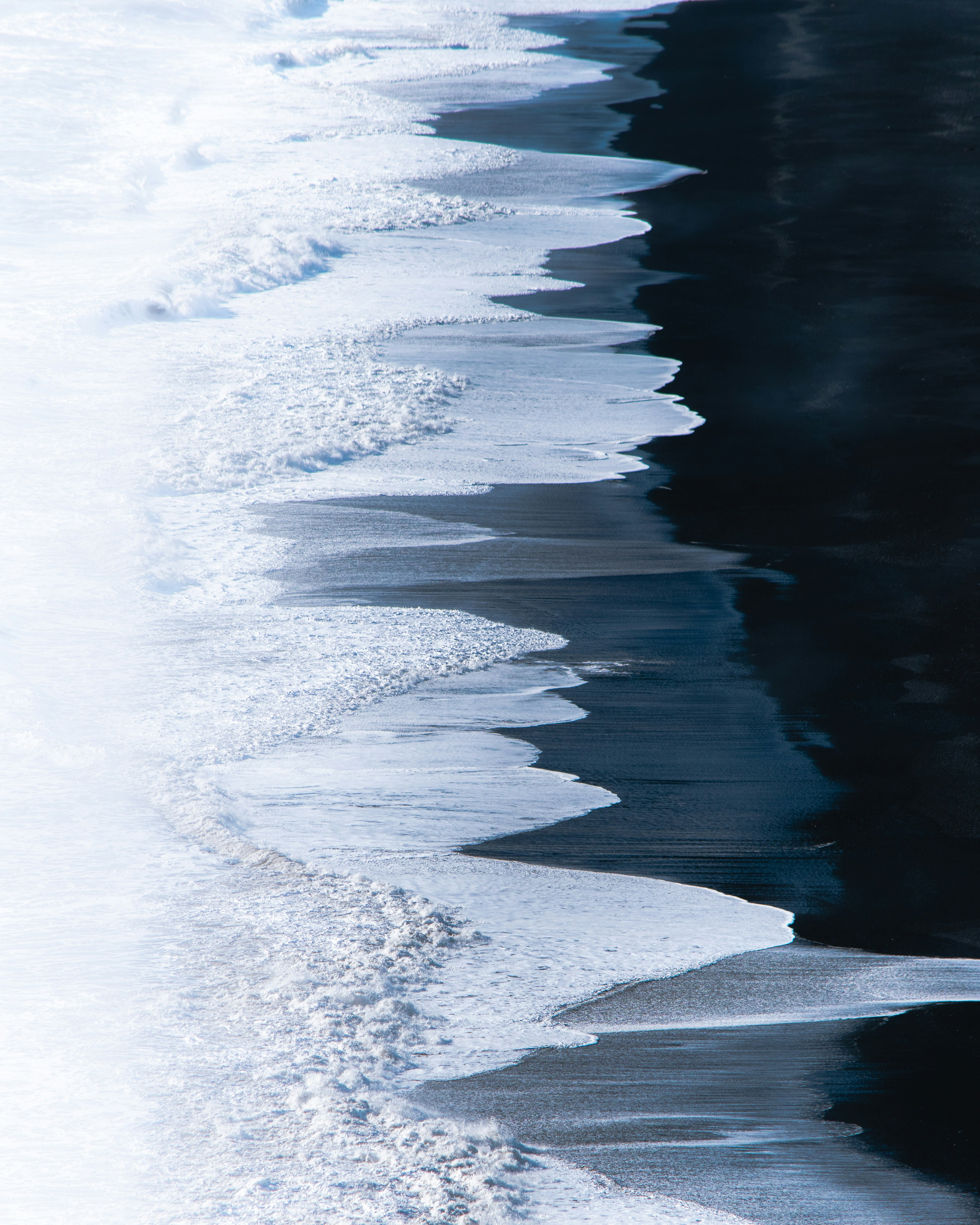 Waves on Black Sand Beach