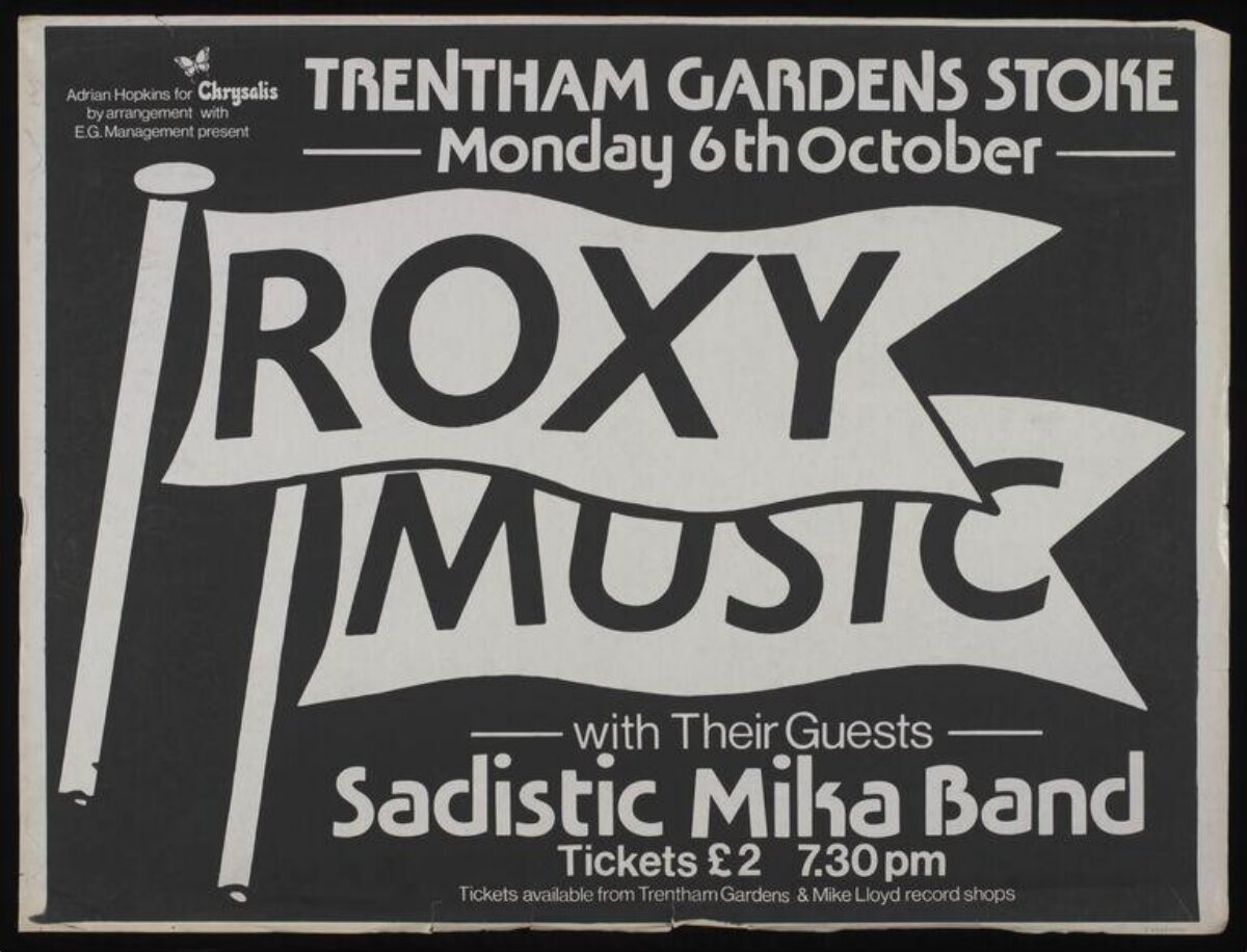 Roxy Music Vintage Concert Poster
