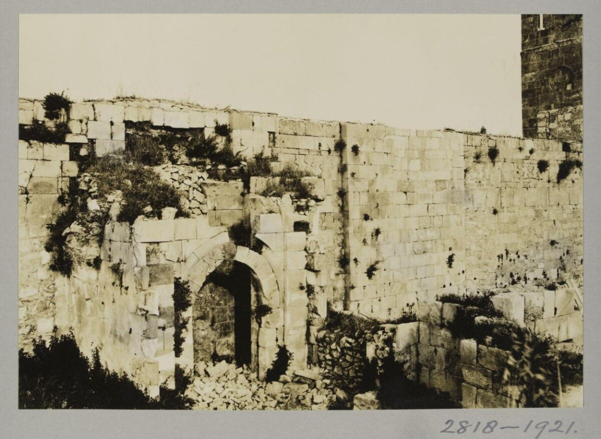 Ruined Ancient Stone City Wall