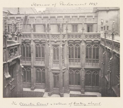 1897 Houses of Parliament Cloister Court