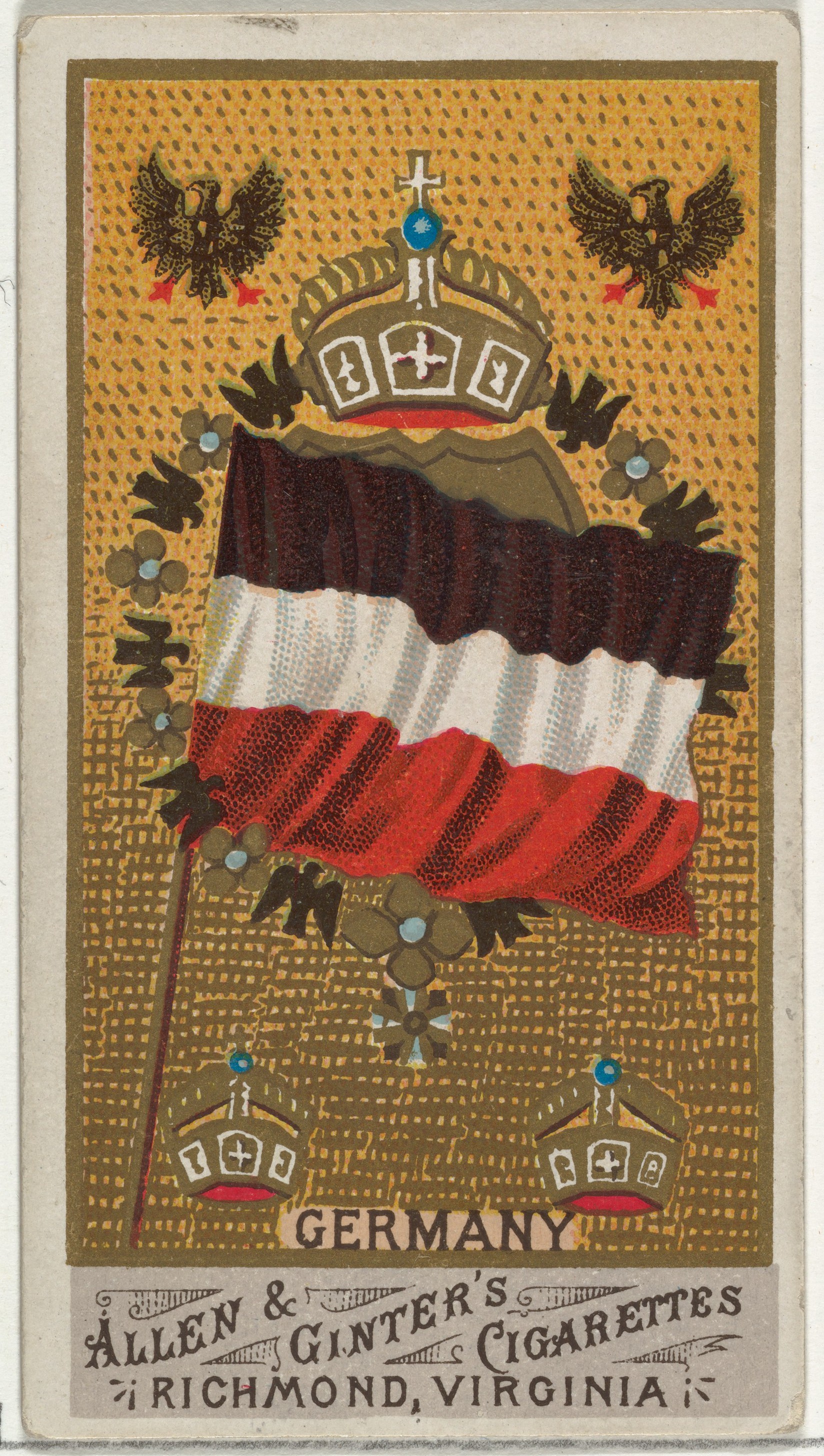 Vintage Germany Flag Cigarette Card