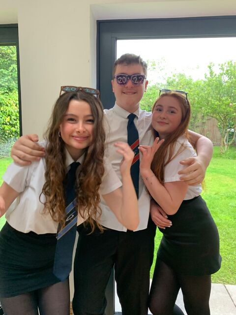 Three 2022 School Leavers Group Photo