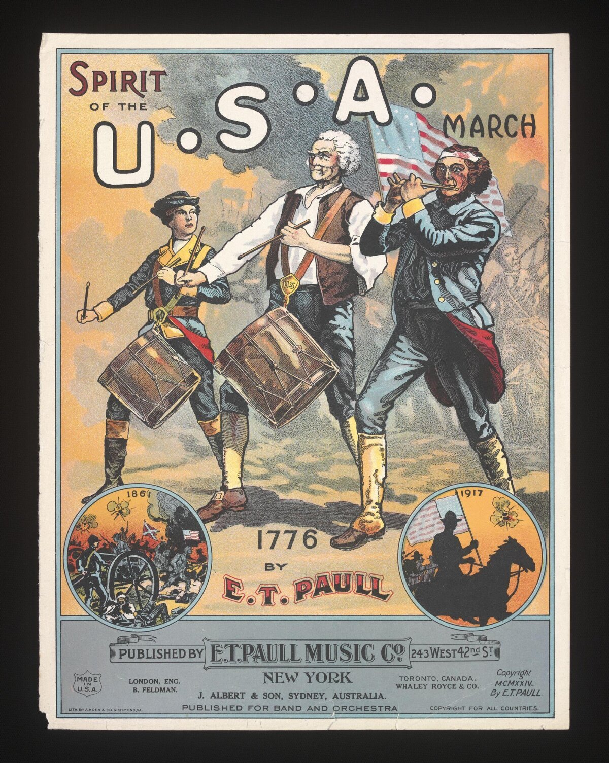 Spirit of the USA March Sheet Music Cover