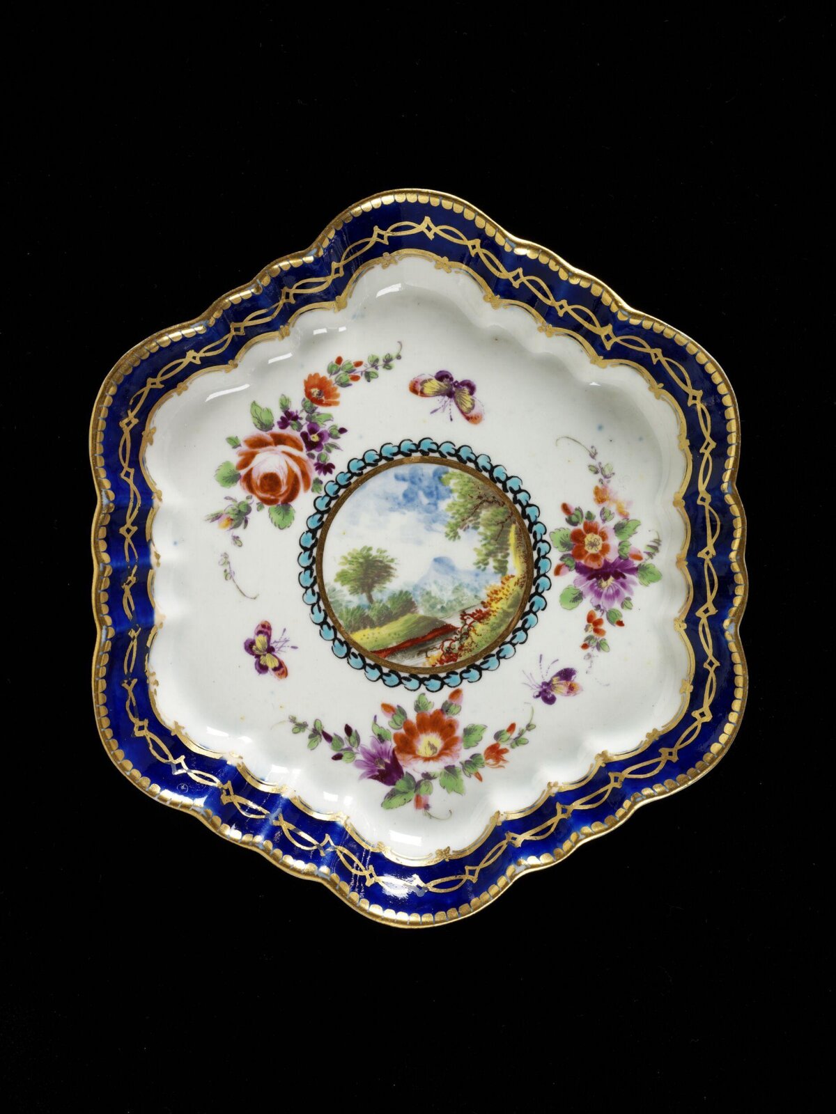 Hand-painted Decorative Porcelain Dish
