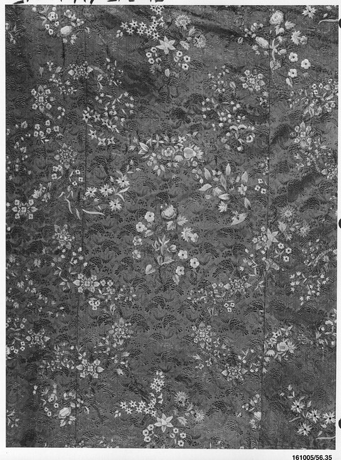 Antique Floral Pattern Textile Sample