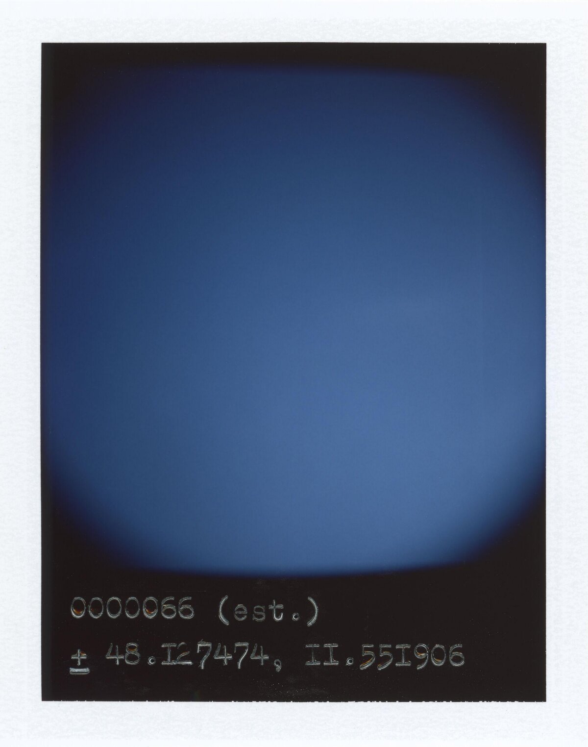 Blue Sky with Coordinates — Minimal Wallpapers