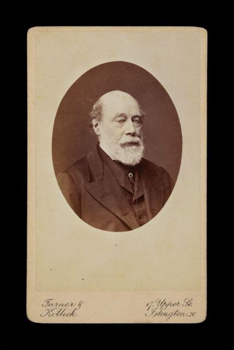 Vintage Portrait of Elderly Bearded Man